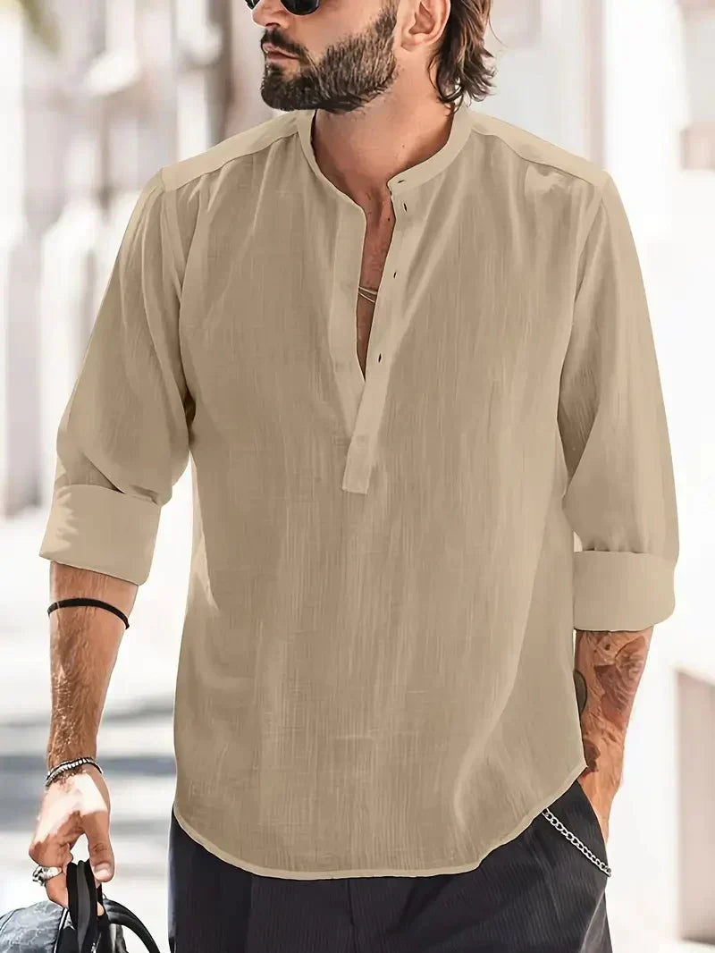 Men’s Casual Summer Linen Shirt