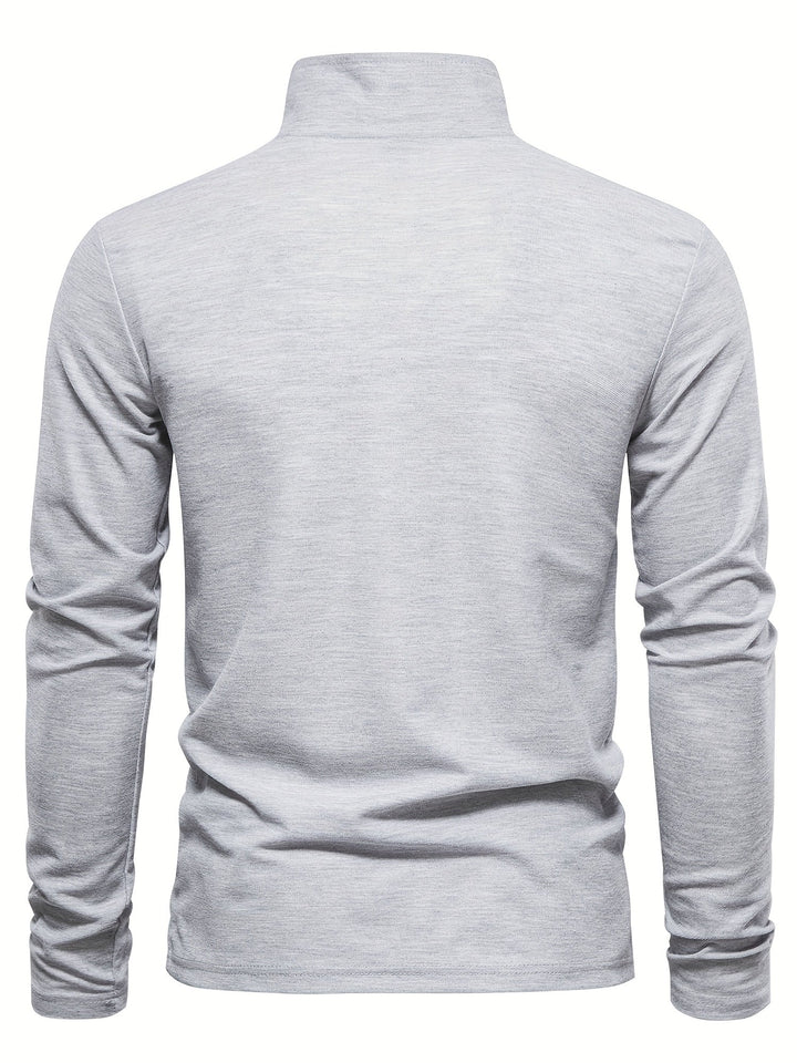 Comfortable Men's Long-Sleeved Polo Shirt