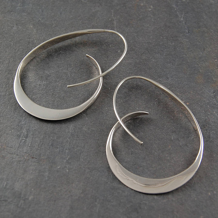 Gold spiral earrings
