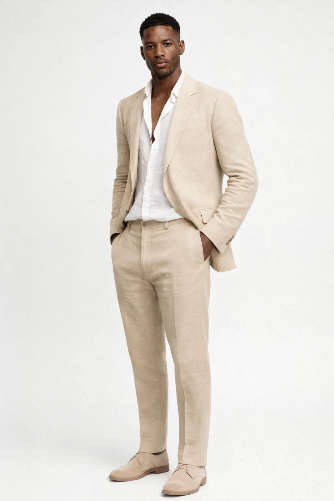 Men's Fitted Two-Piece: Blazer and Pants – Elegant Suit