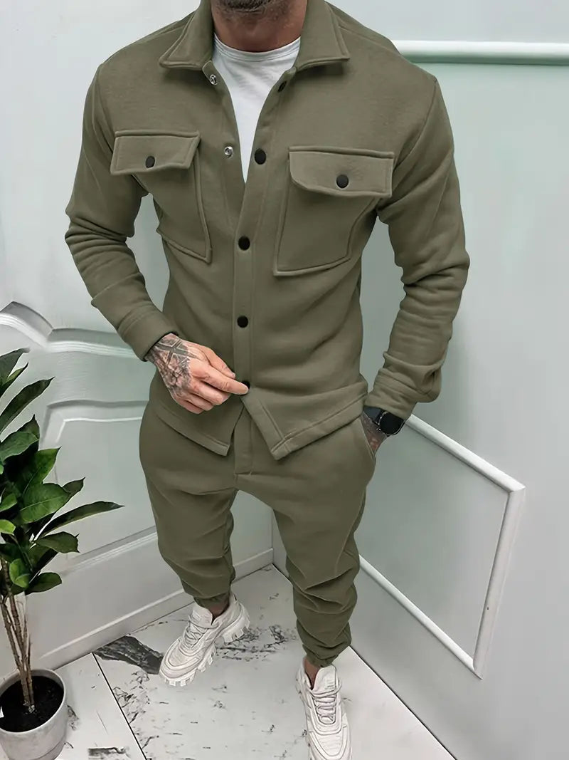 Cool Men's Set With Jacket And Trousers - Daan