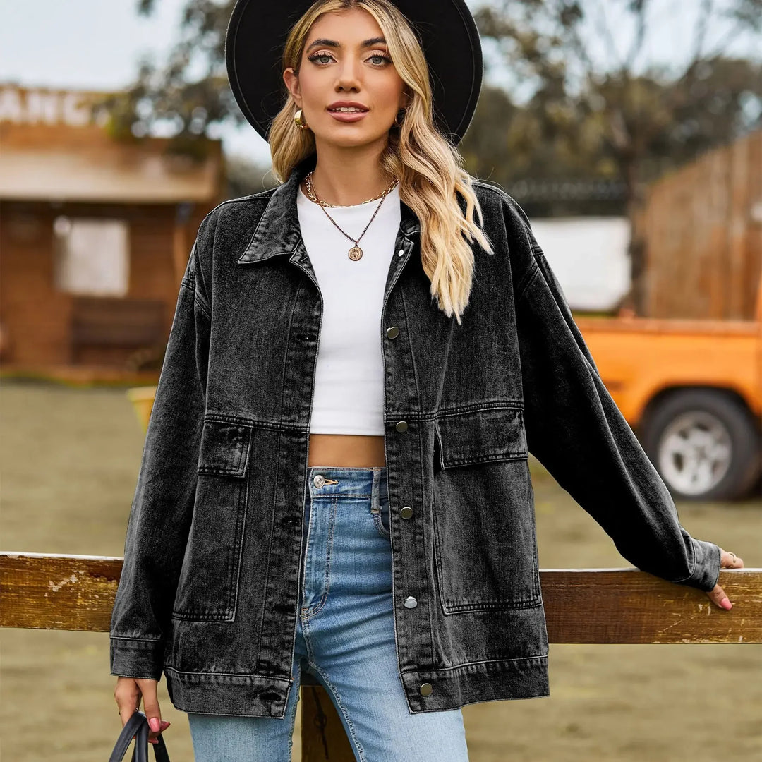 Classic Vintage Denim Jacket for Women