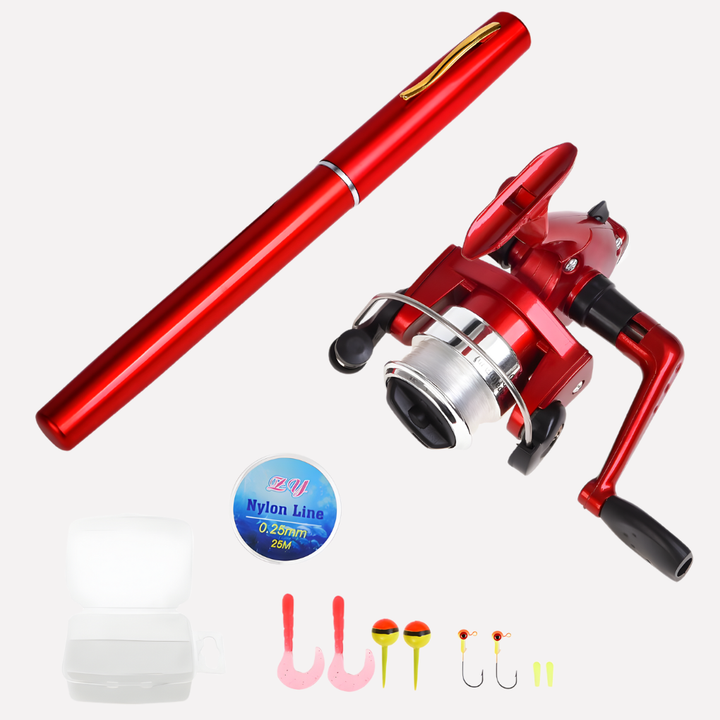 Telescopic Pocket Fishing Rod and Reel Set