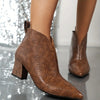 Women's Pointed-Toe Stiletto Ankle Boots