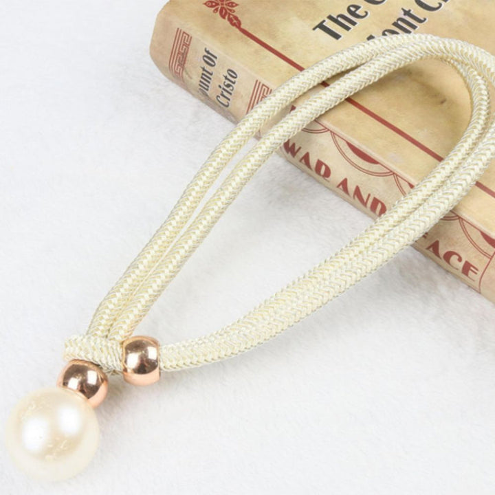 Lustrous Elegant 2-Piece Set Pearl Curtain Tie Back