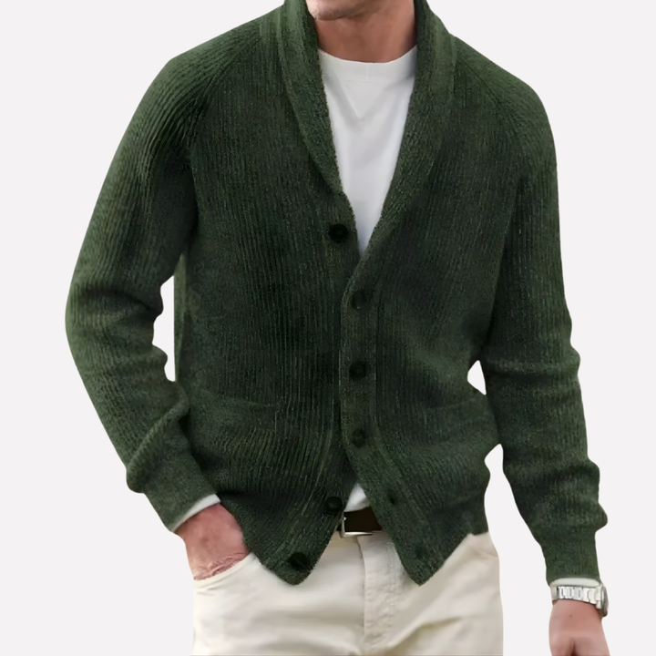 Men’s Shawl-Collar Cardigan
