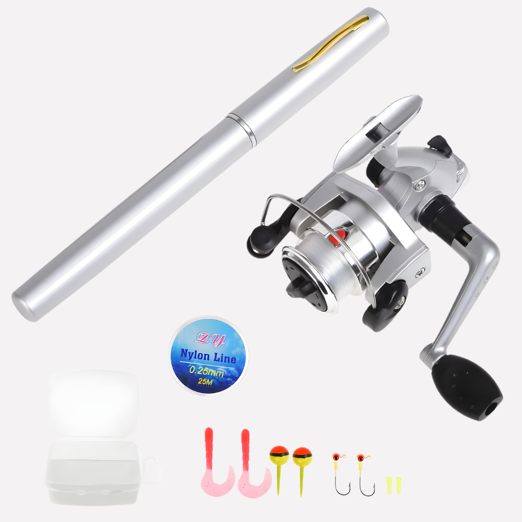Telescopic Pocket Fishing Rod and Reel Set