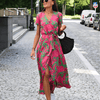 Women’s Split Hem Lace-Up Dress