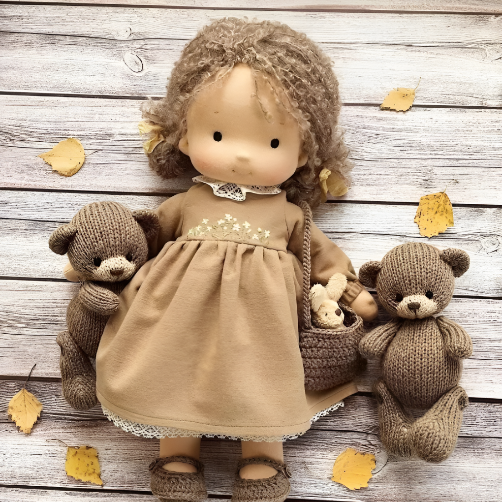 Handmade Waldorf Cuddly Doll