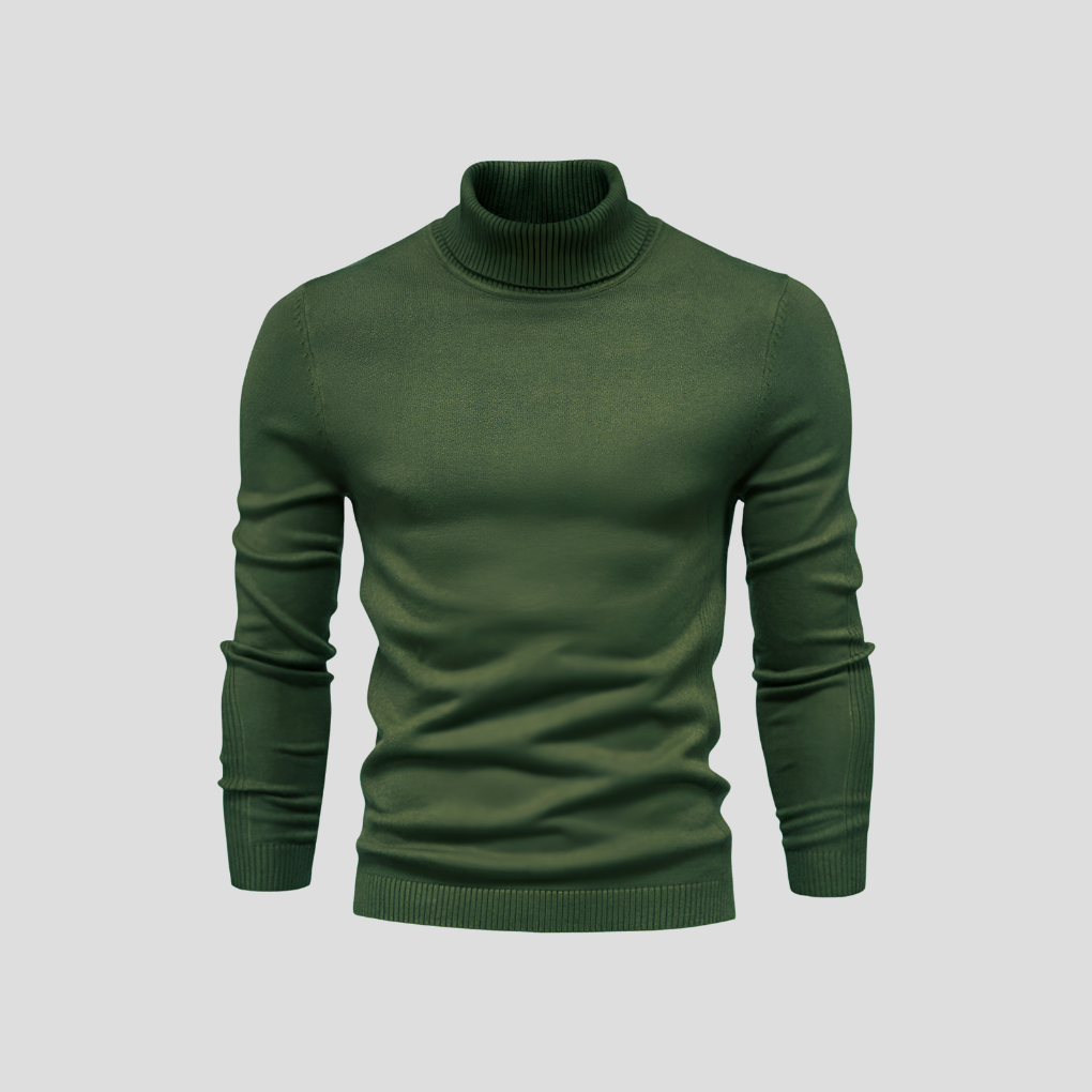Men’s Casual Turtleneck Sweater – All-Season Wear
