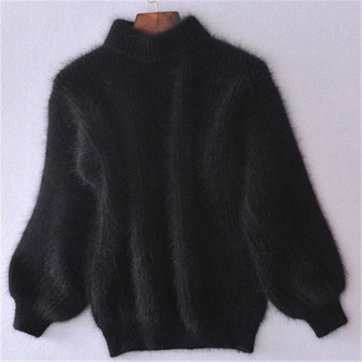Mohair-Blend Turtleneck Sweater