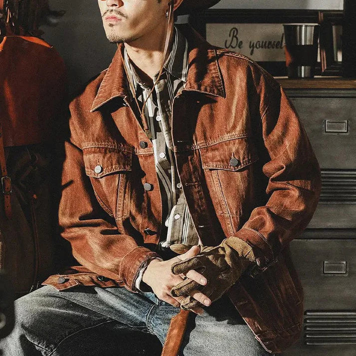 Denim Men's Jacket – Classic Style Meets Modern Comfort