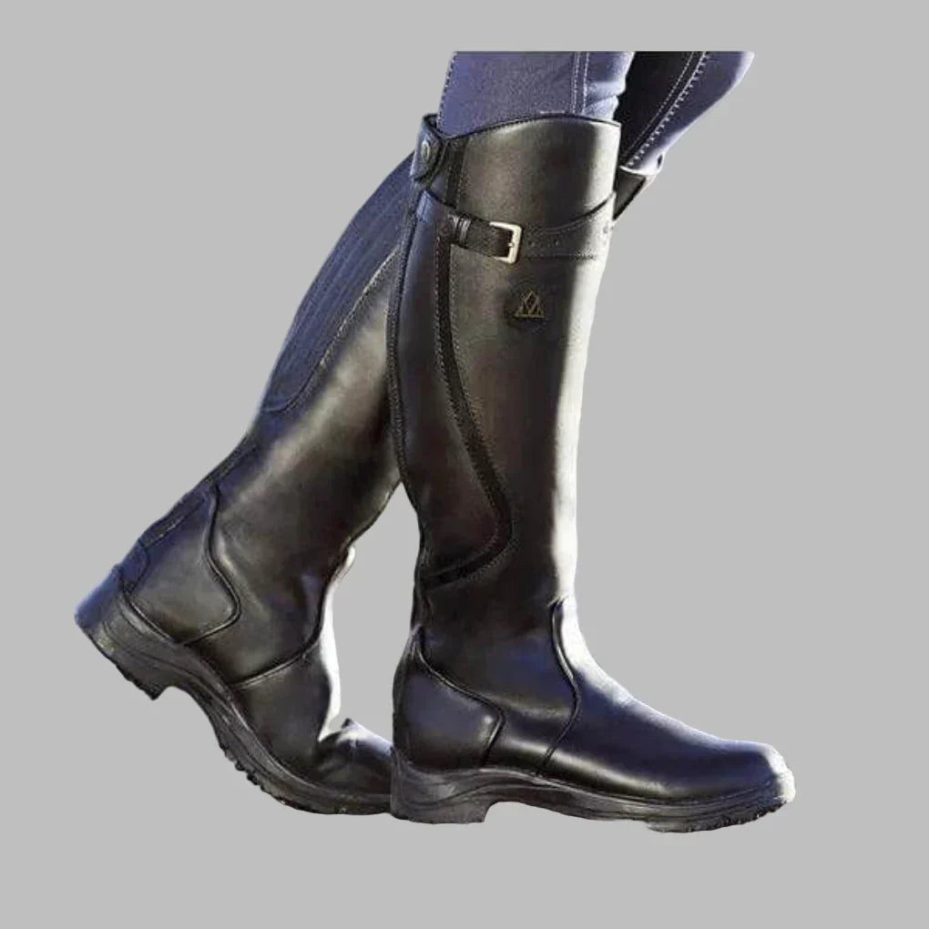 Women's Orthopaedic Leather Boots with Extra Foot Support