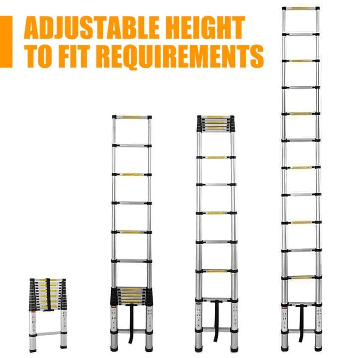 Telescopic Extendable Ladder with Adjustable Height