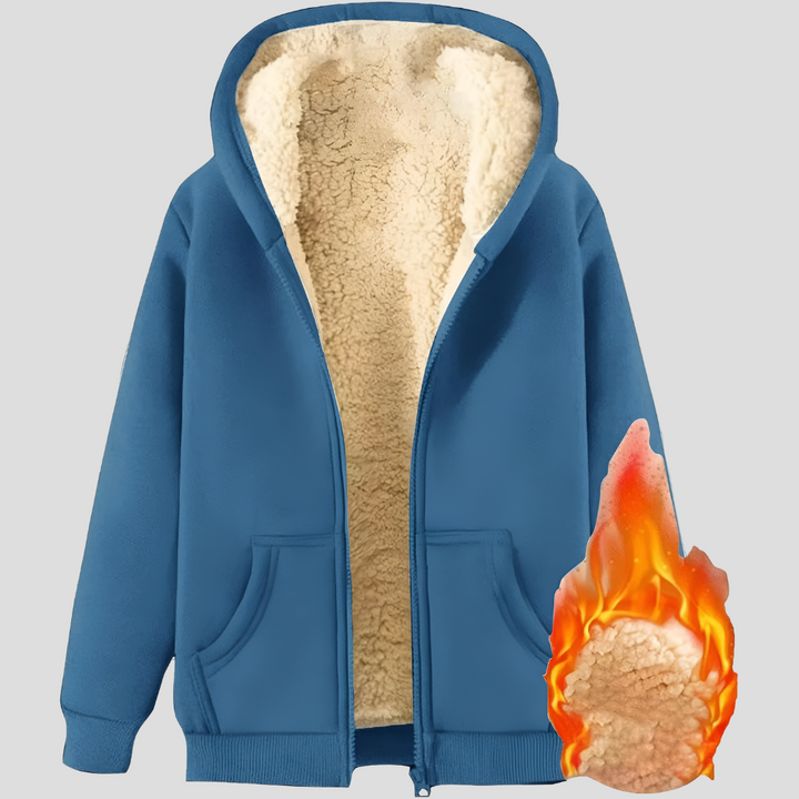Men’s Fleece-Lined Winter Hoodie Jacket