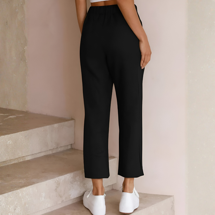 Drawstring Waist Casual Pants