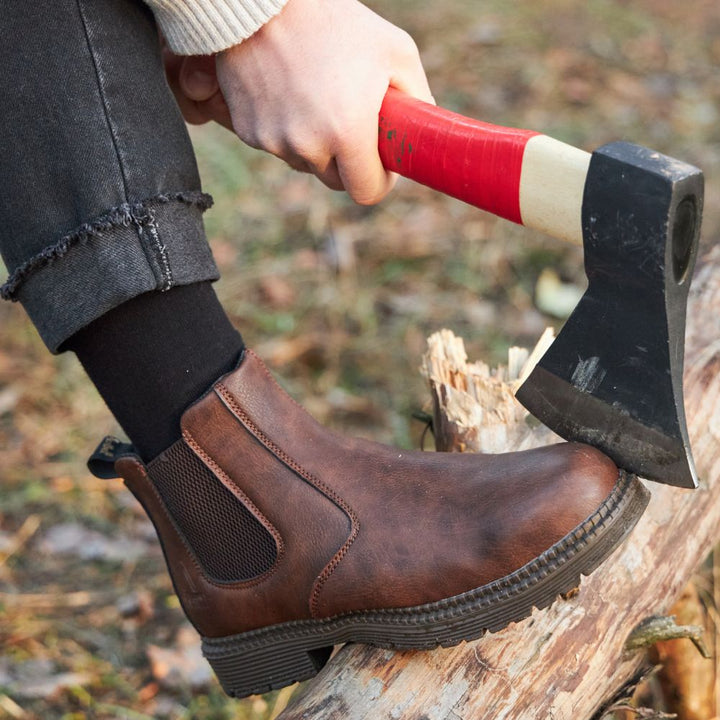 Orthopaedic Leather Safety Boots for Men - Matthias