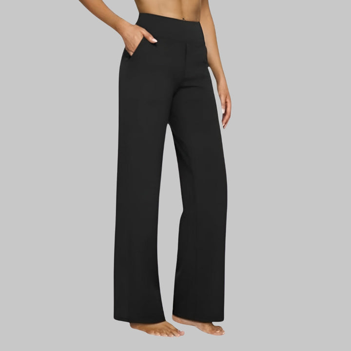 Women's High-Waisted Stretch Pants – Comfortable Pull-On Pants