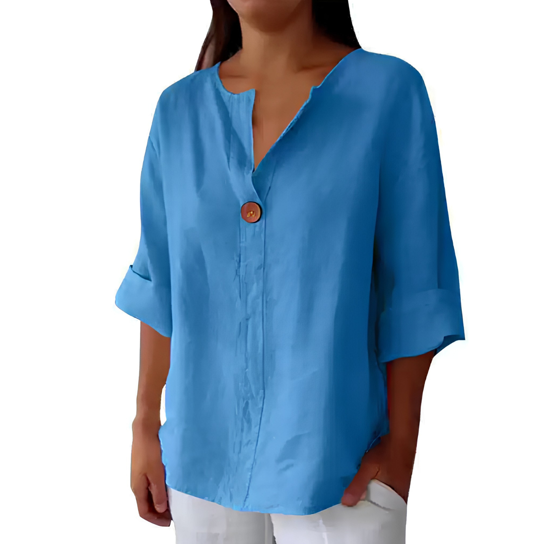 Women’s V-Neck Long Sleeve Top