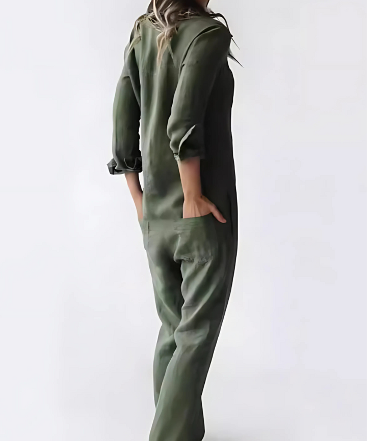 Cotton-Linen Jumpsuit for Women
