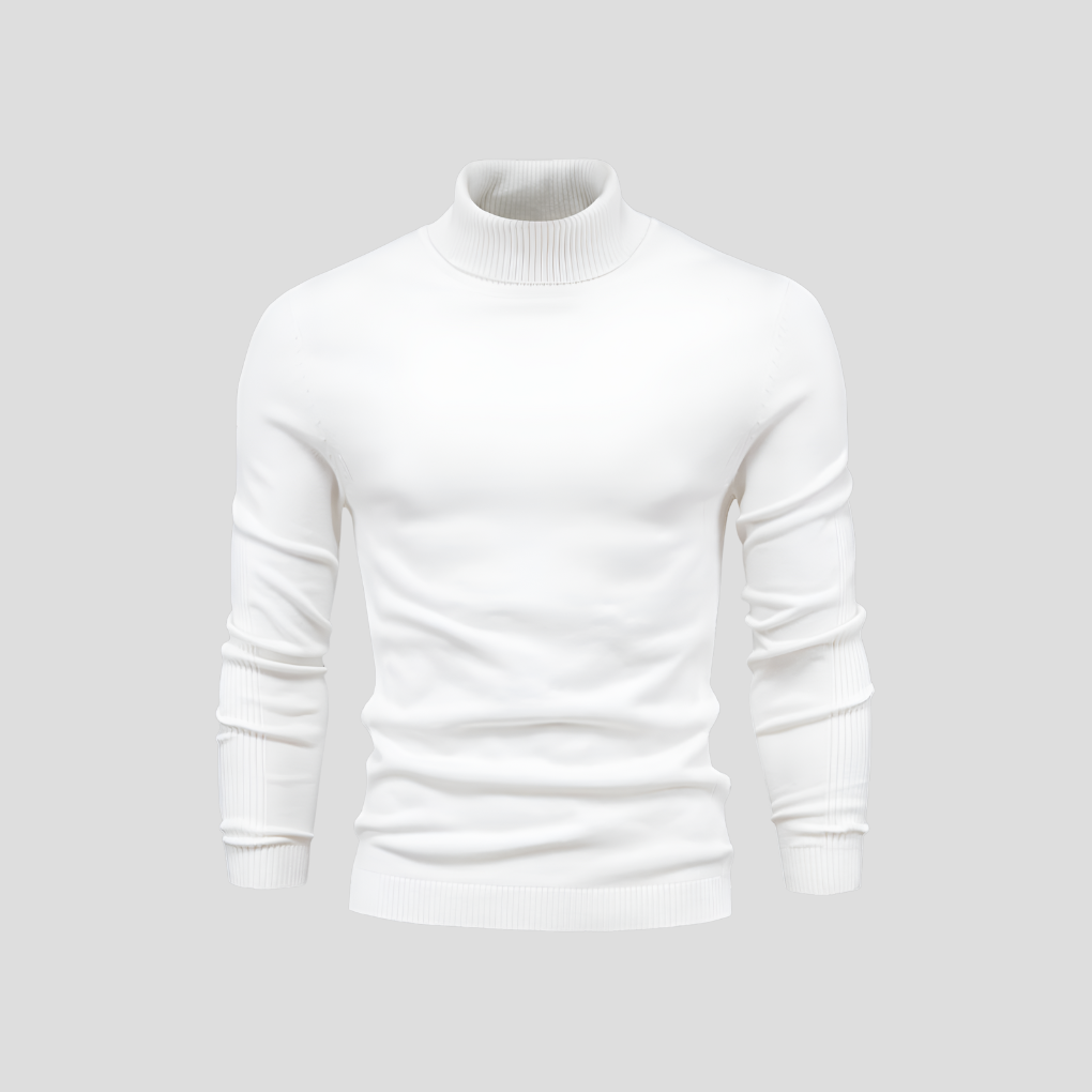 Men’s Casual Turtleneck Sweater – All-Season Wear