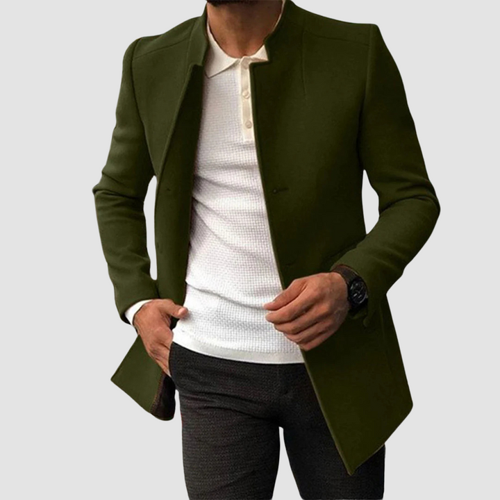 Classic Long Men's Coat – Timeless Elegance for Every Season