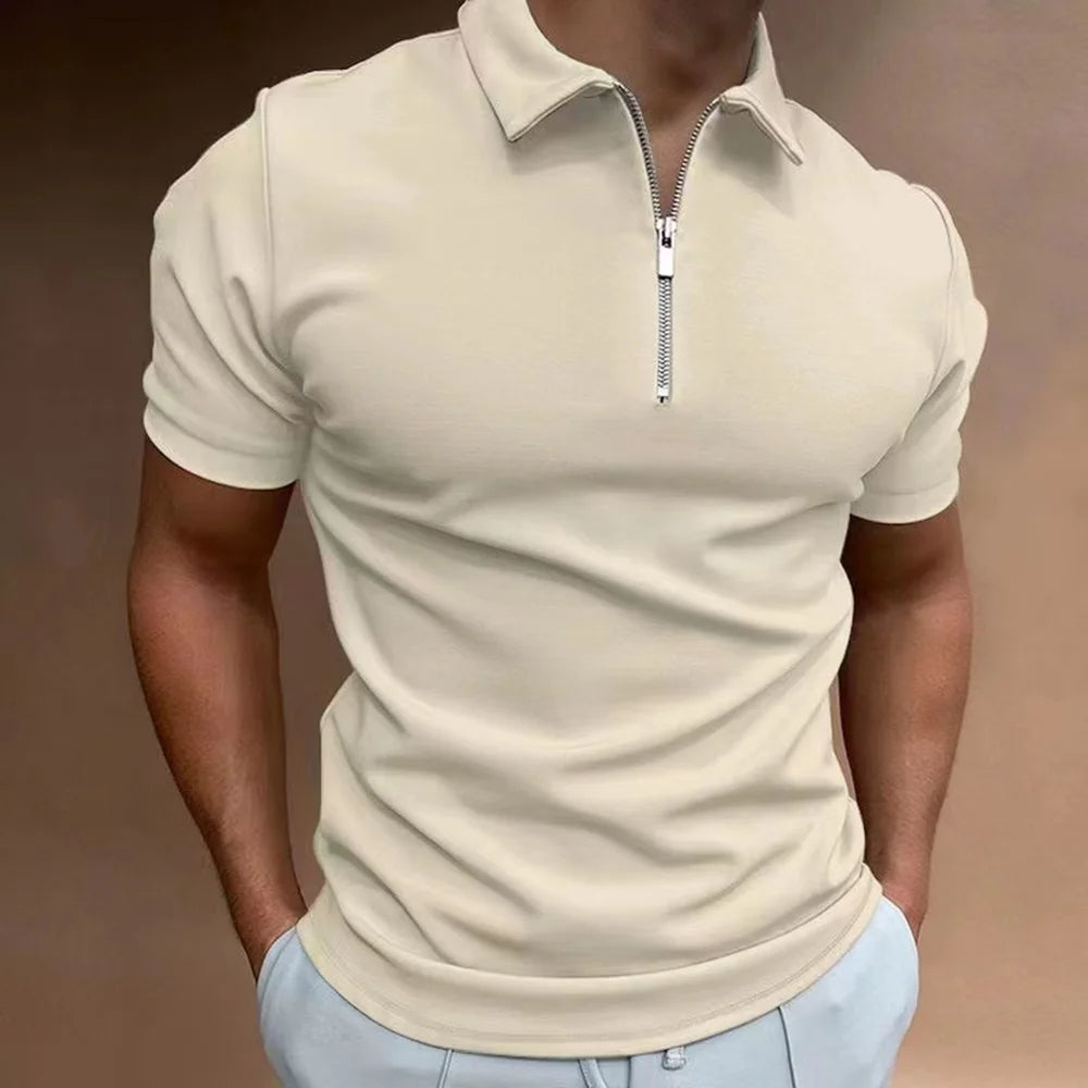 Polo with Zip Collar - Modern Sophistication Meets Everyday Comfort