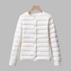 Collarless Packable Puffer Jacket