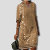 Effortless and Comfortable Boho Floral Ruffle Dress