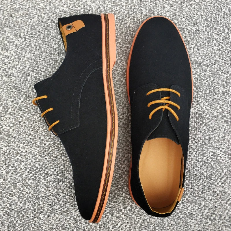 Classic Step Suede Leather Oxford Shoes