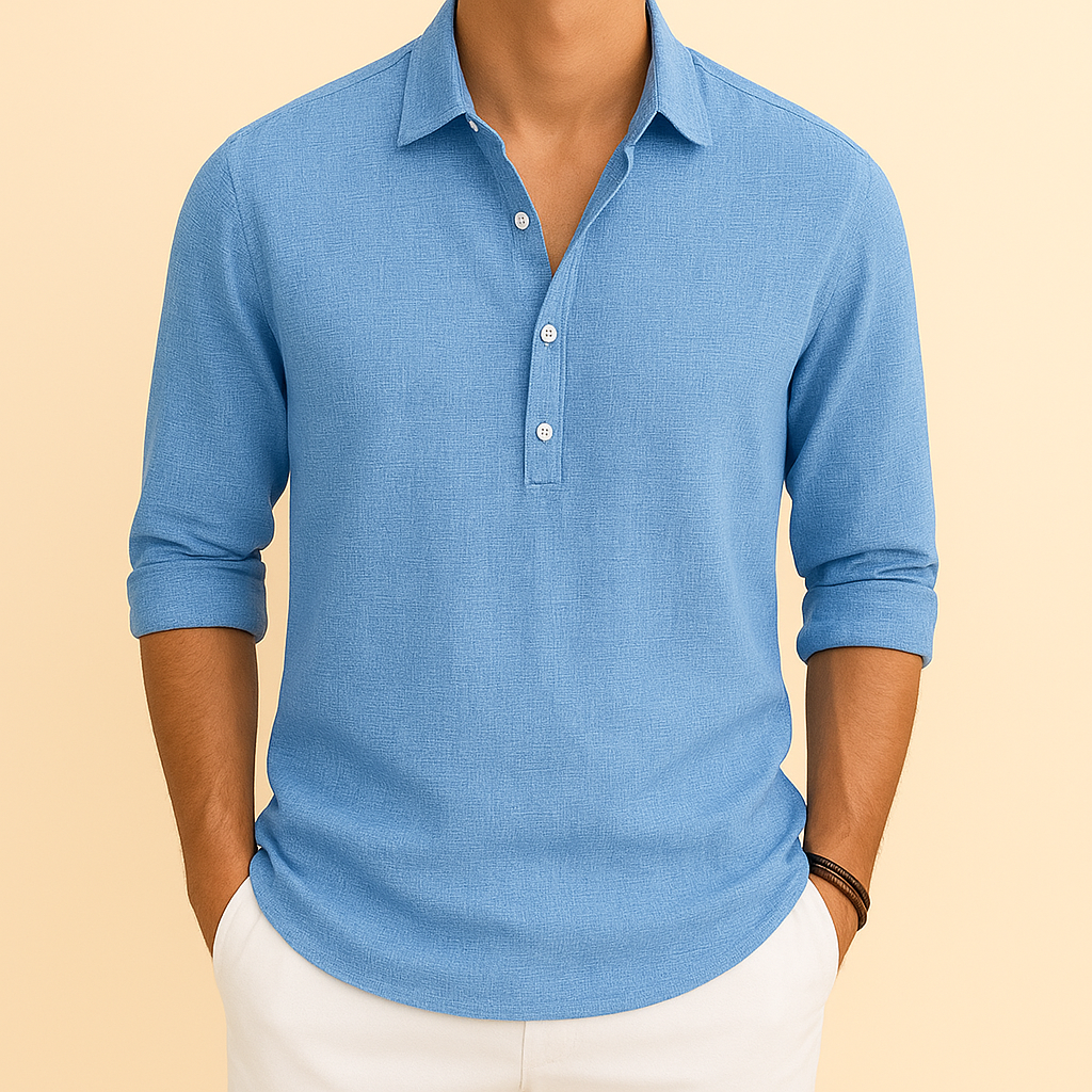 Men’s Loose Long Sleeve Casual Shirt