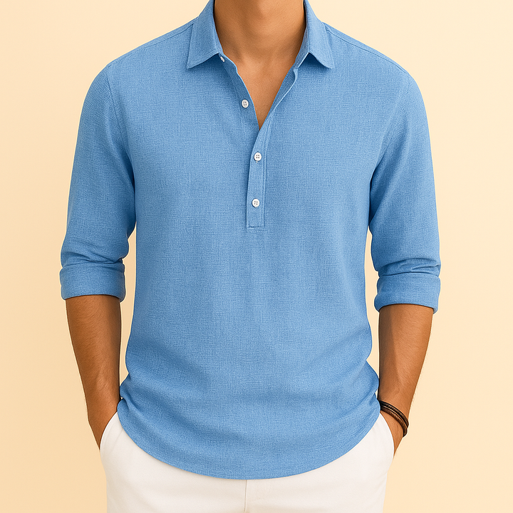 Men’s Loose Long Sleeve Casual Shirt
