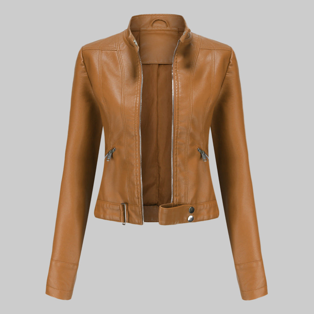 Women’s Leather Jacket – Elegant Outerwear Statement