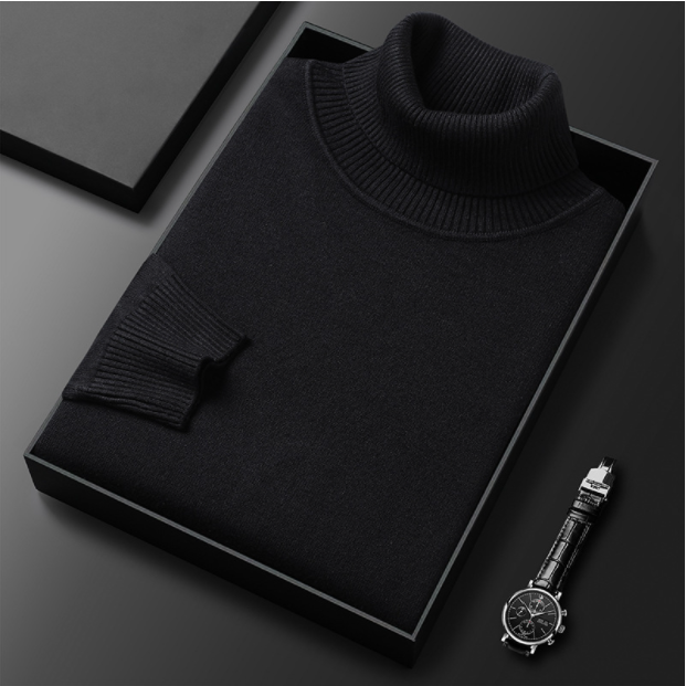 Men’s Classic Turtleneck Sweater – Cozy & Stylish