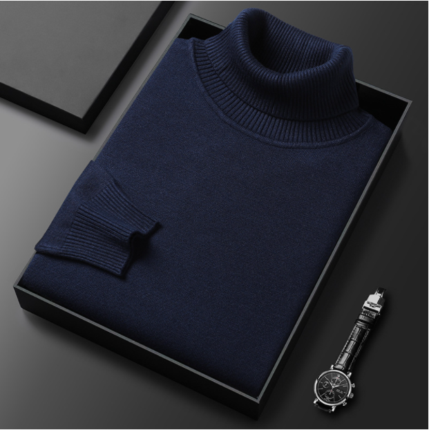 Men’s Classic Turtleneck Sweater – Cozy & Stylish