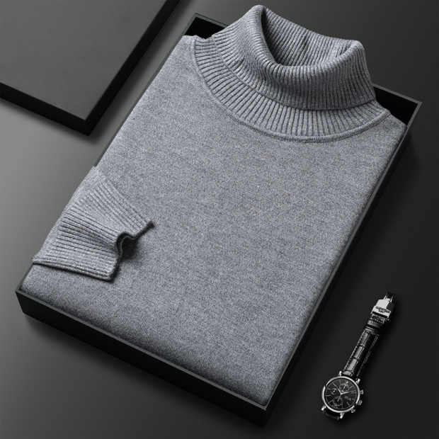 Men’s Classic Turtleneck Sweater – Cozy & Stylish