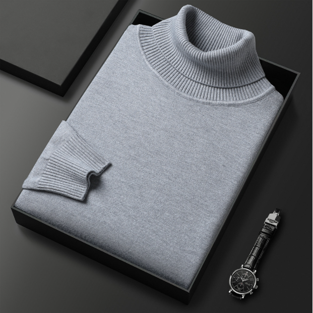 Men’s Classic Turtleneck Sweater – Cozy & Stylish