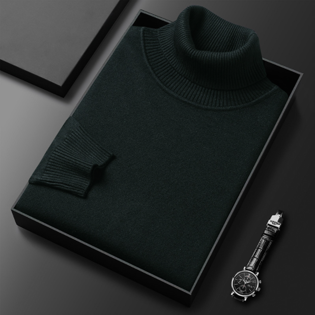 Men’s Classic Turtleneck Sweater – Cozy & Stylish