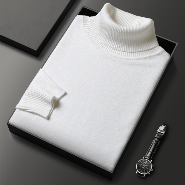 Men’s Classic Turtleneck Sweater – Cozy & Stylish
