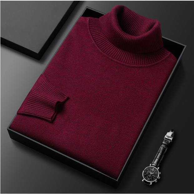 Men’s Classic Turtleneck Sweater – Cozy & Stylish