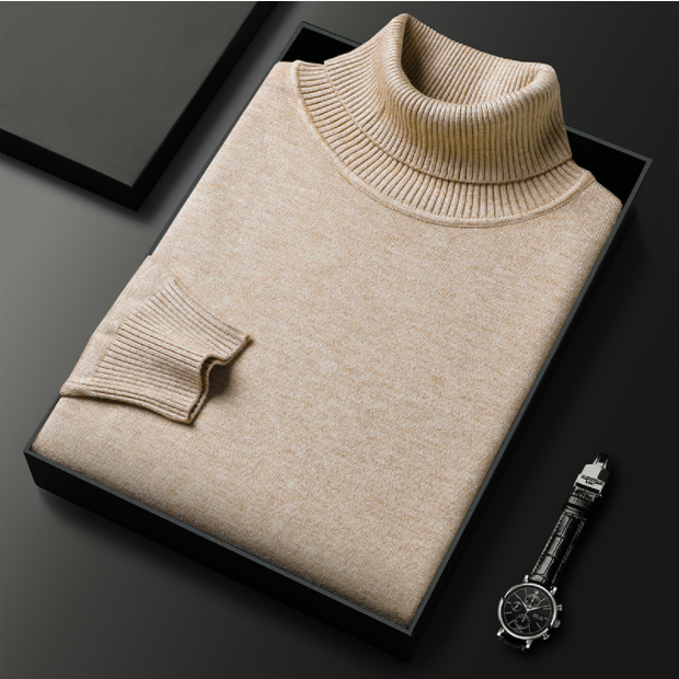 Men’s Classic Turtleneck Sweater – Cozy & Stylish