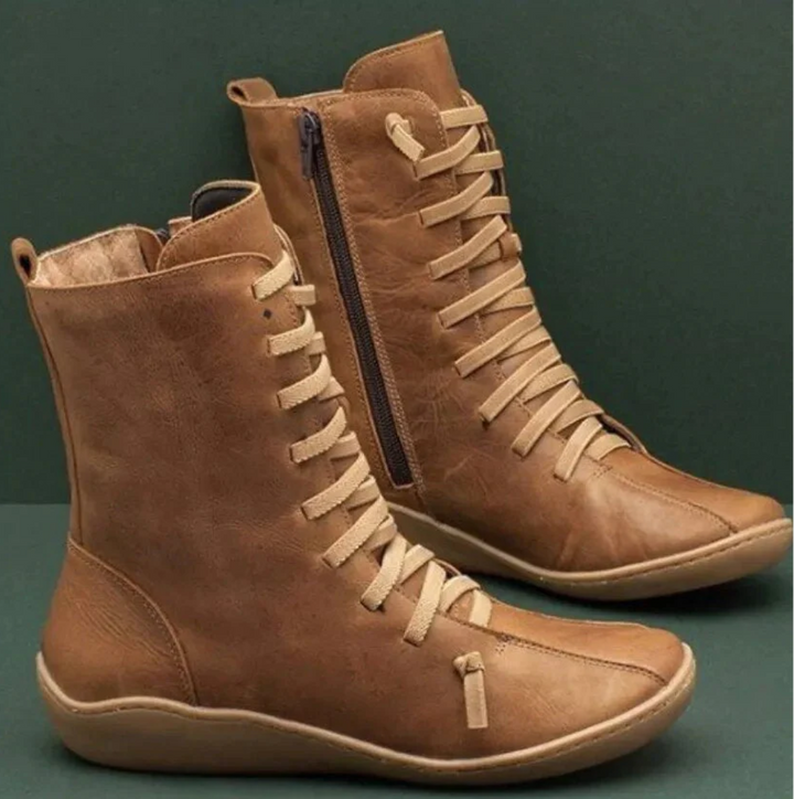 Women's Waterproof Leather Winter Boots – Durable, Warm and Perfect for Cold Weather