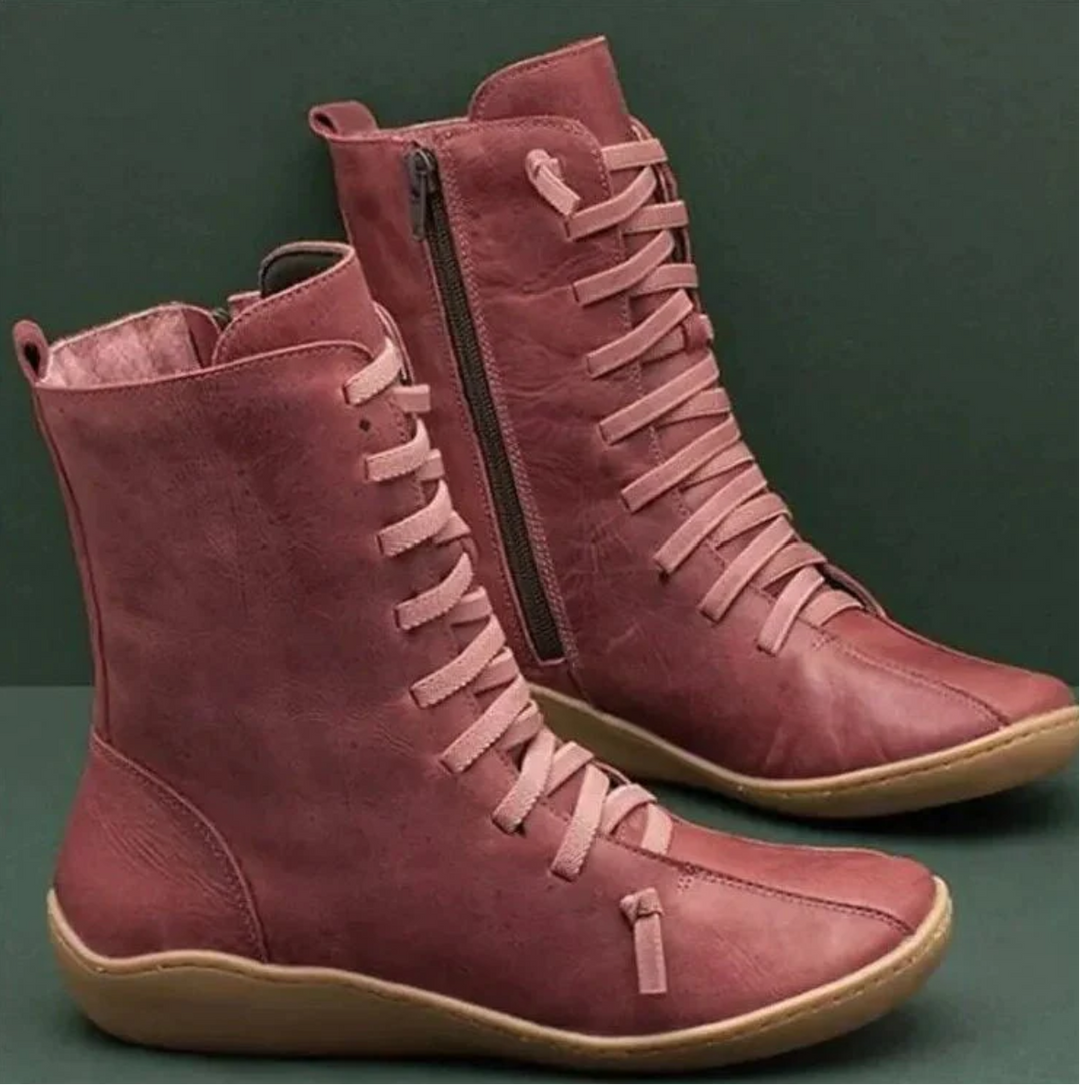 Women's Waterproof Leather Winter Boots – Durable, Warm and Perfect for Cold Weather