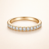 Eterna - Gold moissanite ring