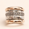 Multicolored gold ring