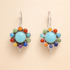 Retro color earrings
