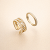 Elegant gold ring set with refined details