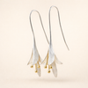 Soft Blossom Silver Earrings with Delicate Details