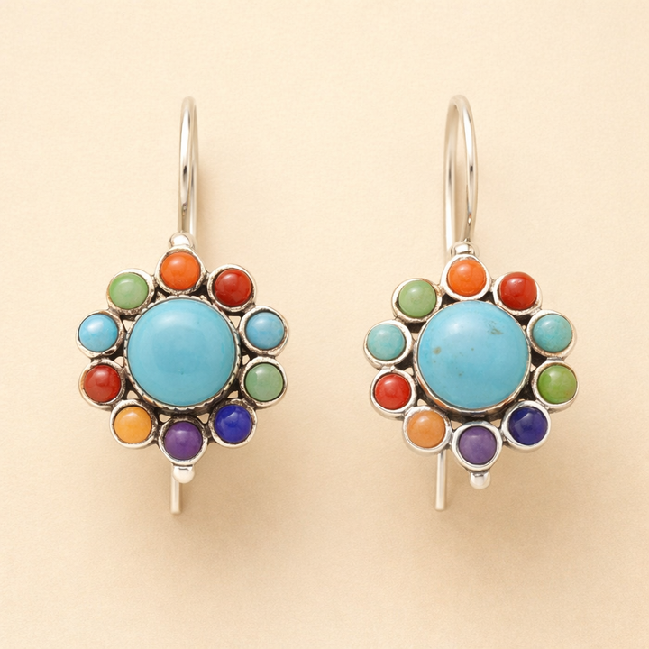 Elegant Multicolored Cubic Zirconia Earrings