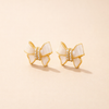Elegant crystal earrings with a refined bow